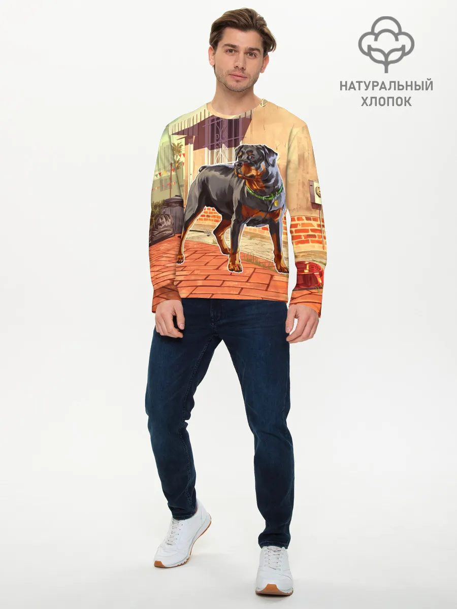 Мужской лонгслив базовый / GTA V - Чоп