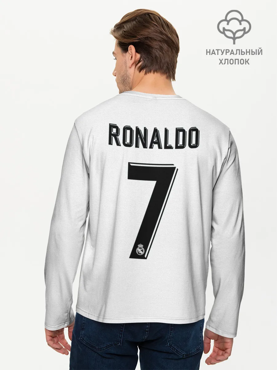Мужской лонгслив базовый / Криштиану Роналду Форма 18/19