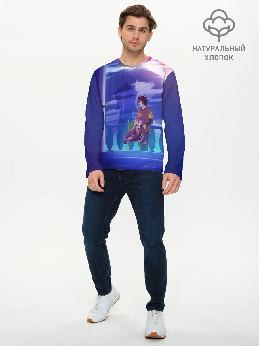 Мужской лонгслив базовый / No Game