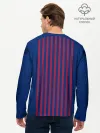 Мужской лонгслив базовый / Barcelona home 18-19