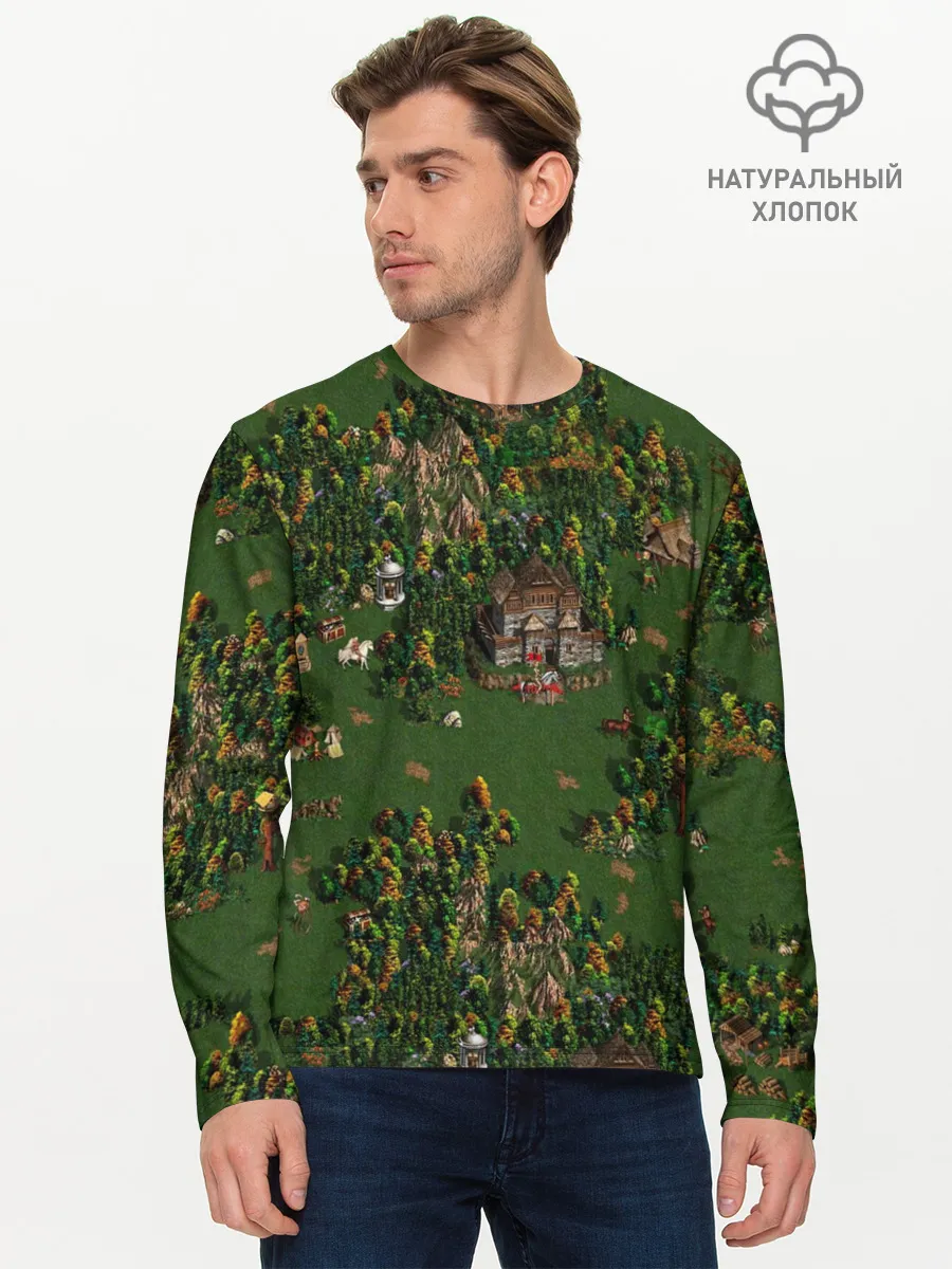 Мужской лонгслив базовый / Герои