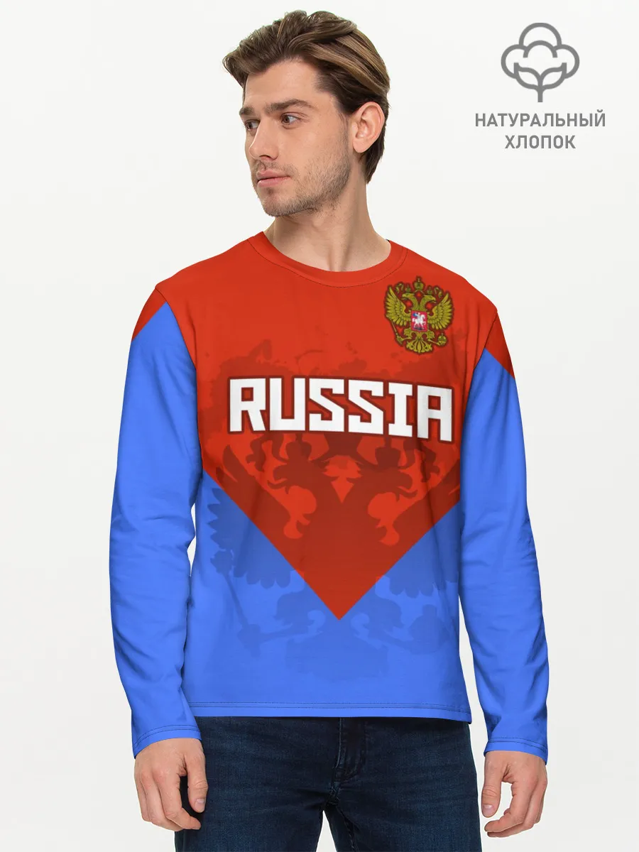 Мужской лонгслив базовый / Russia