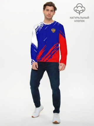 Мужской лонгслив базовый / RUSSIA SPORT / РОССИЯ СПОРТ