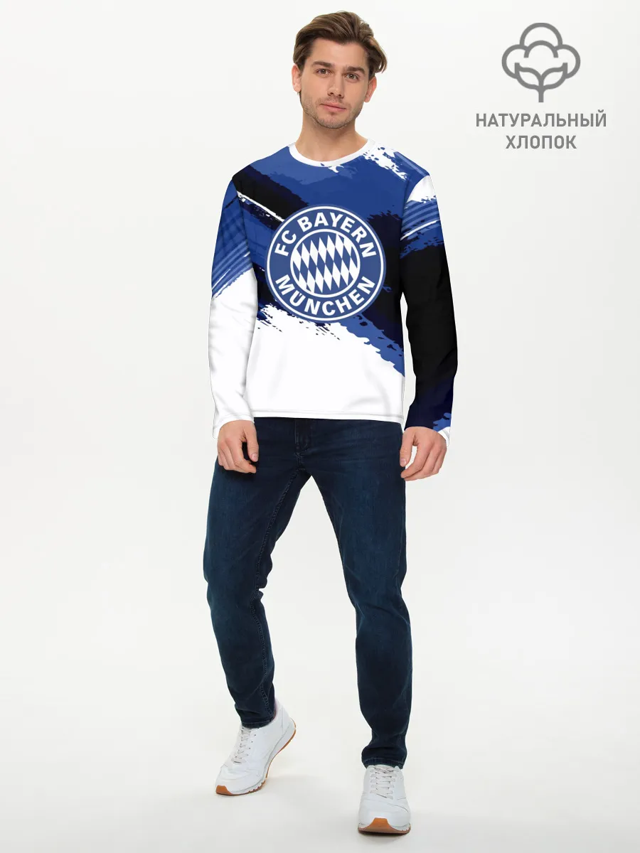 Мужской лонгслив базовый / BAYERN MUNCHEN SPORT STYLE