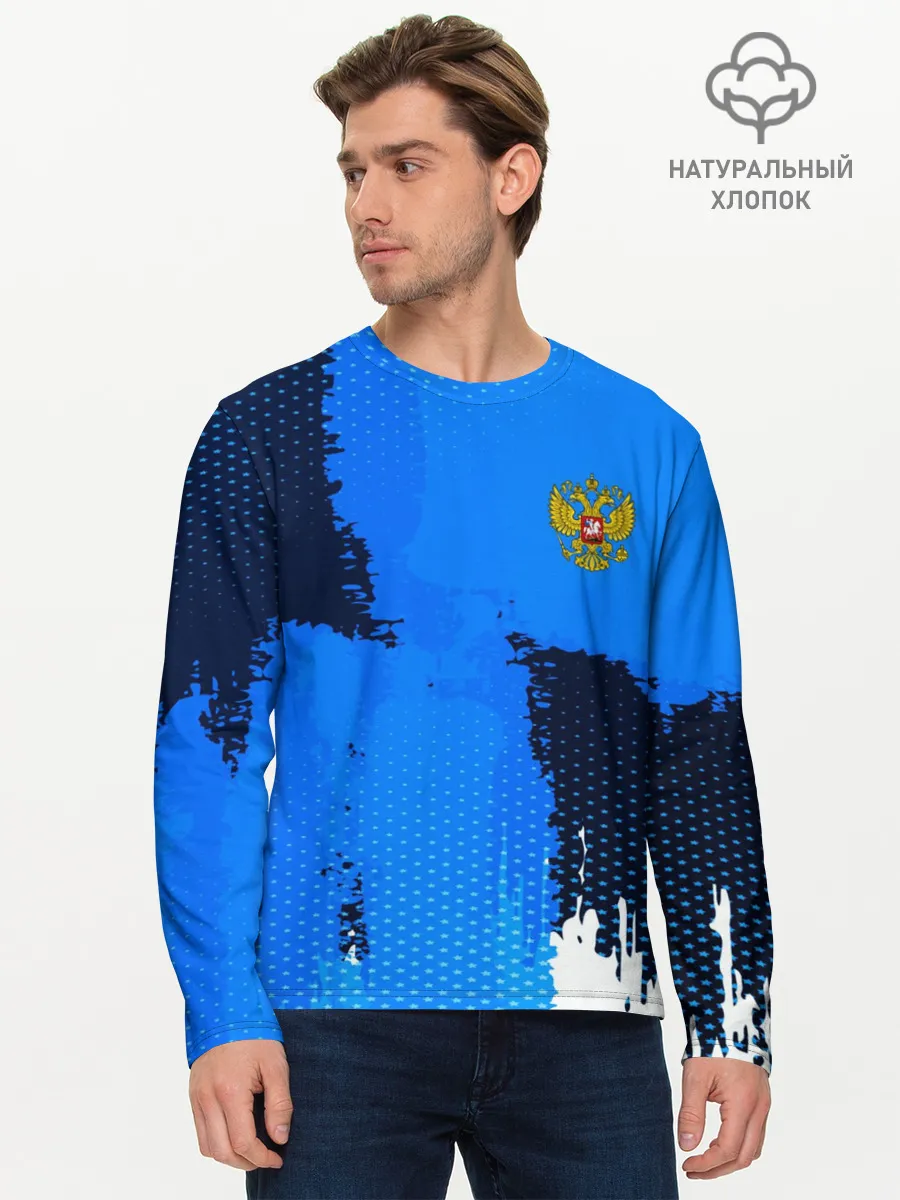 Мужской лонгслив базовый / Russia Sport