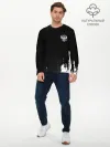 Мужской лонгслив базовый / Russia black collection