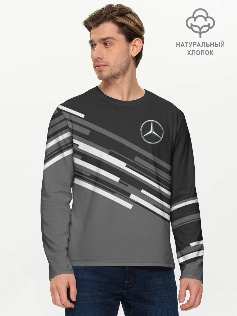 Мужской лонгслив базовый / MERCEDES BENZ SPORT
