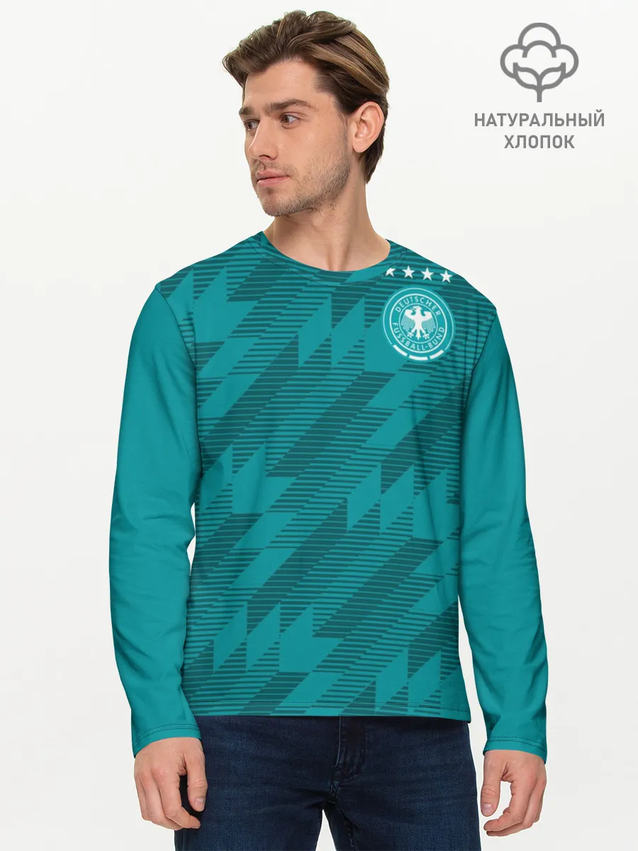 Мужской лонгслив базовый / Germany away WC 2018