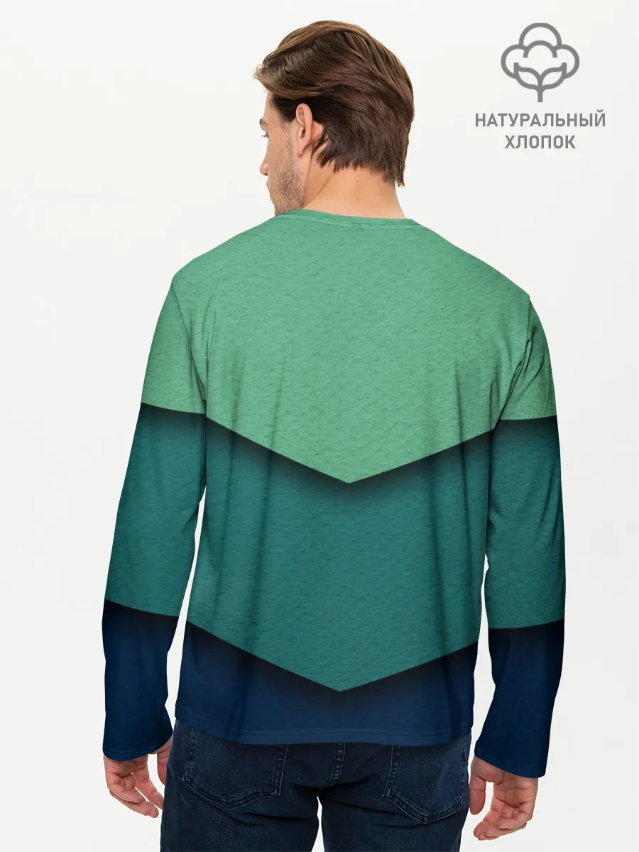 Мужской лонгслив базовый / Текстура бумаги