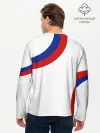 Мужской лонгслив базовый / Россия Триколор