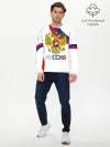 Мужской лонгслив базовый / Россия Триколор