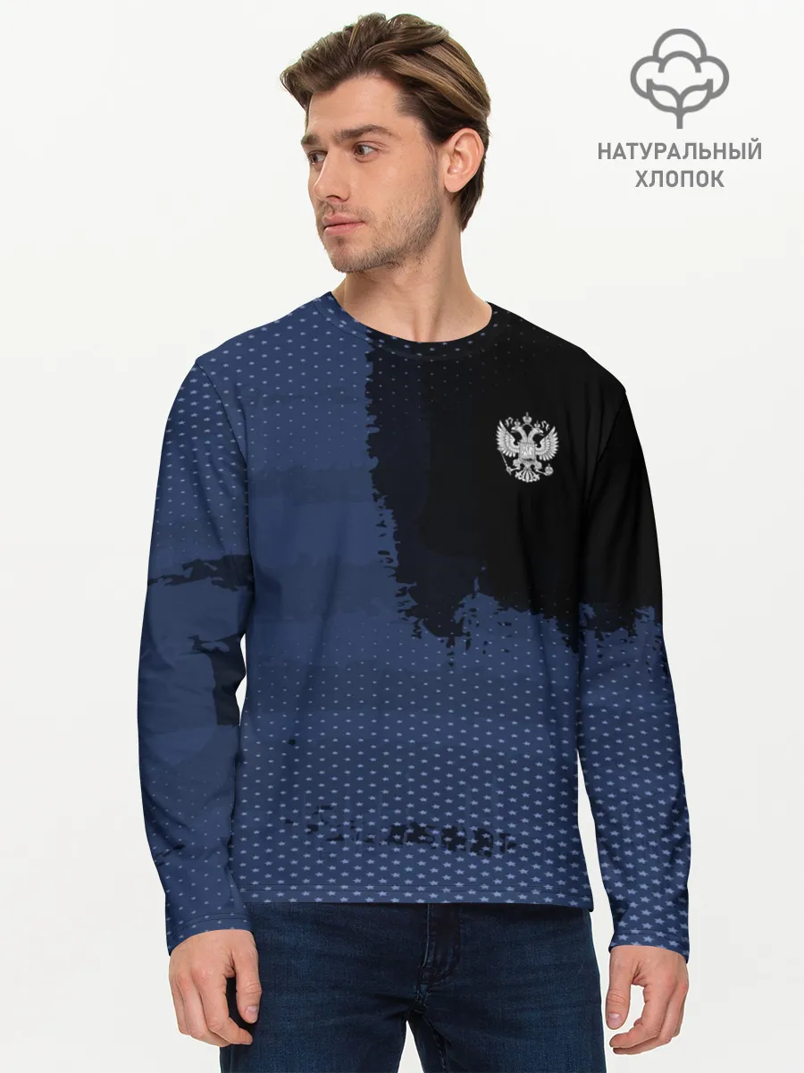 Мужской лонгслив базовый / Russia Sport 2018