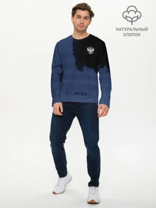 Мужской лонгслив базовый / Russia Sport 2018