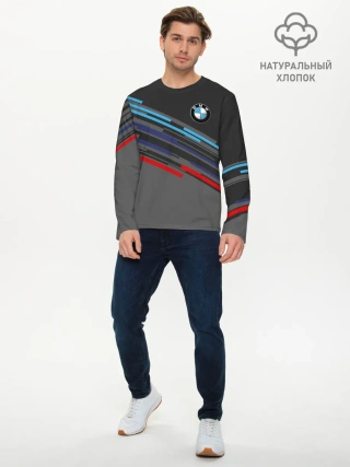 Мужской лонгслив базовый / BMW BRAND COLOR