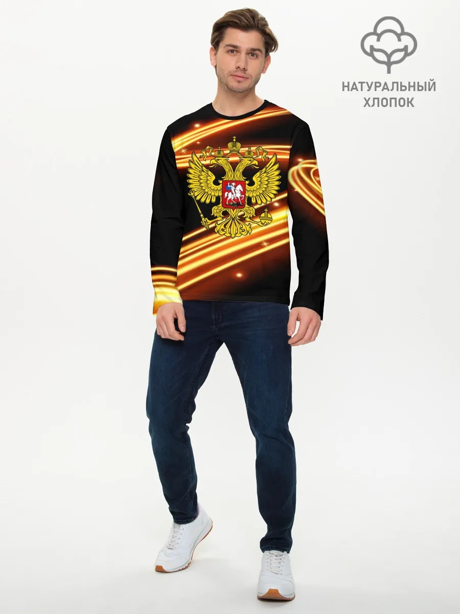 Мужской лонгслив базовый / Russia collection