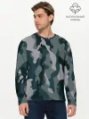 Мужской лонгслив базовый / камуфляж