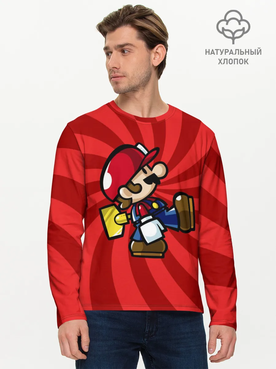 Мужской лонгслив базовый / Mario