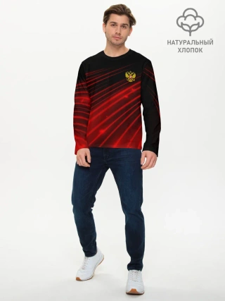 Мужской лонгслив базовый / Russia Sport 2018 uniform