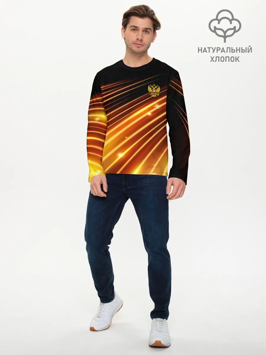 Мужской лонгслив базовый / Russia Sport 2018 uniform