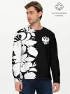 Мужской лонгслив базовый / Russia Black&White Style