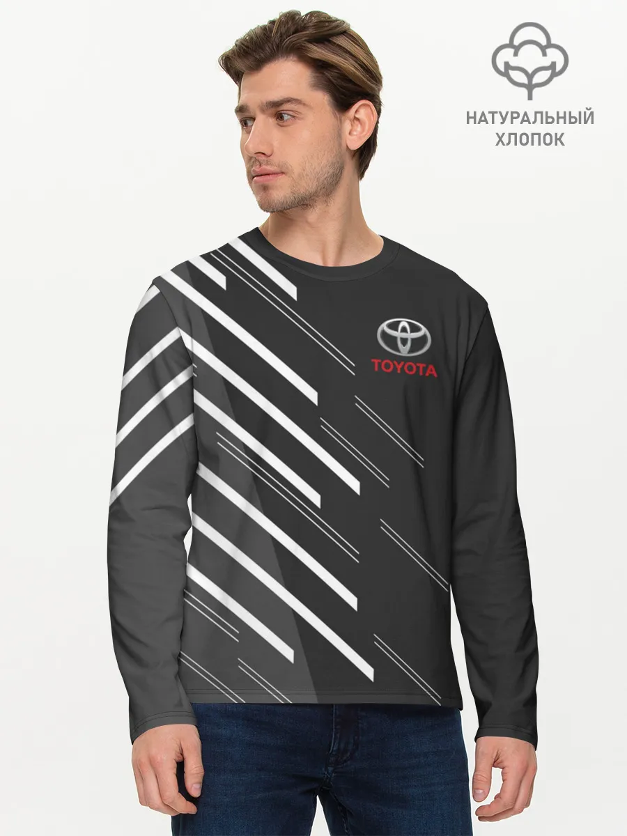 Мужской лонгслив базовый / TOYOTA SPORT