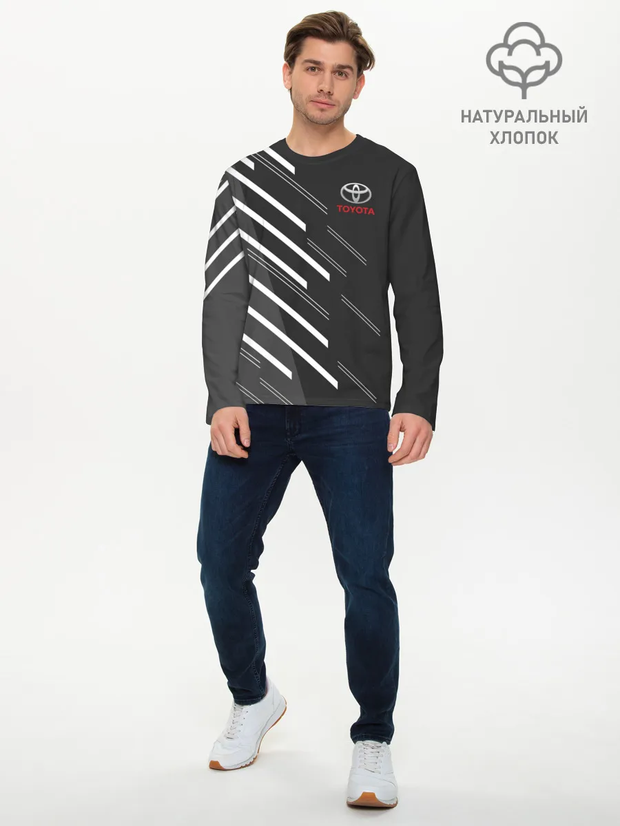 Мужской лонгслив базовый / TOYOTA SPORT