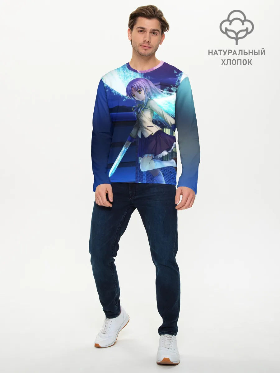 Мужской лонгслив базовый / Крылья