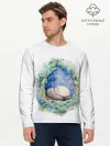 Мужской лонгслив базовый / Тоторо спит