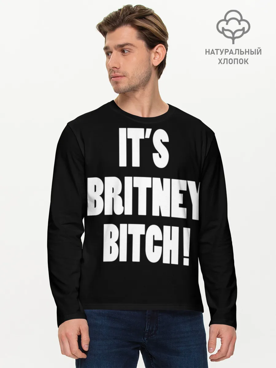 Мужской лонгслив базовый / Its Britney Bitch