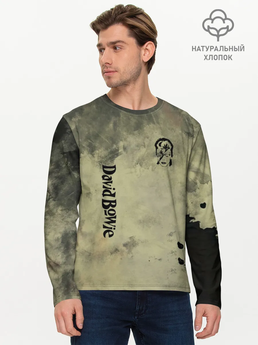 Мужской лонгслив базовый / David Bowie