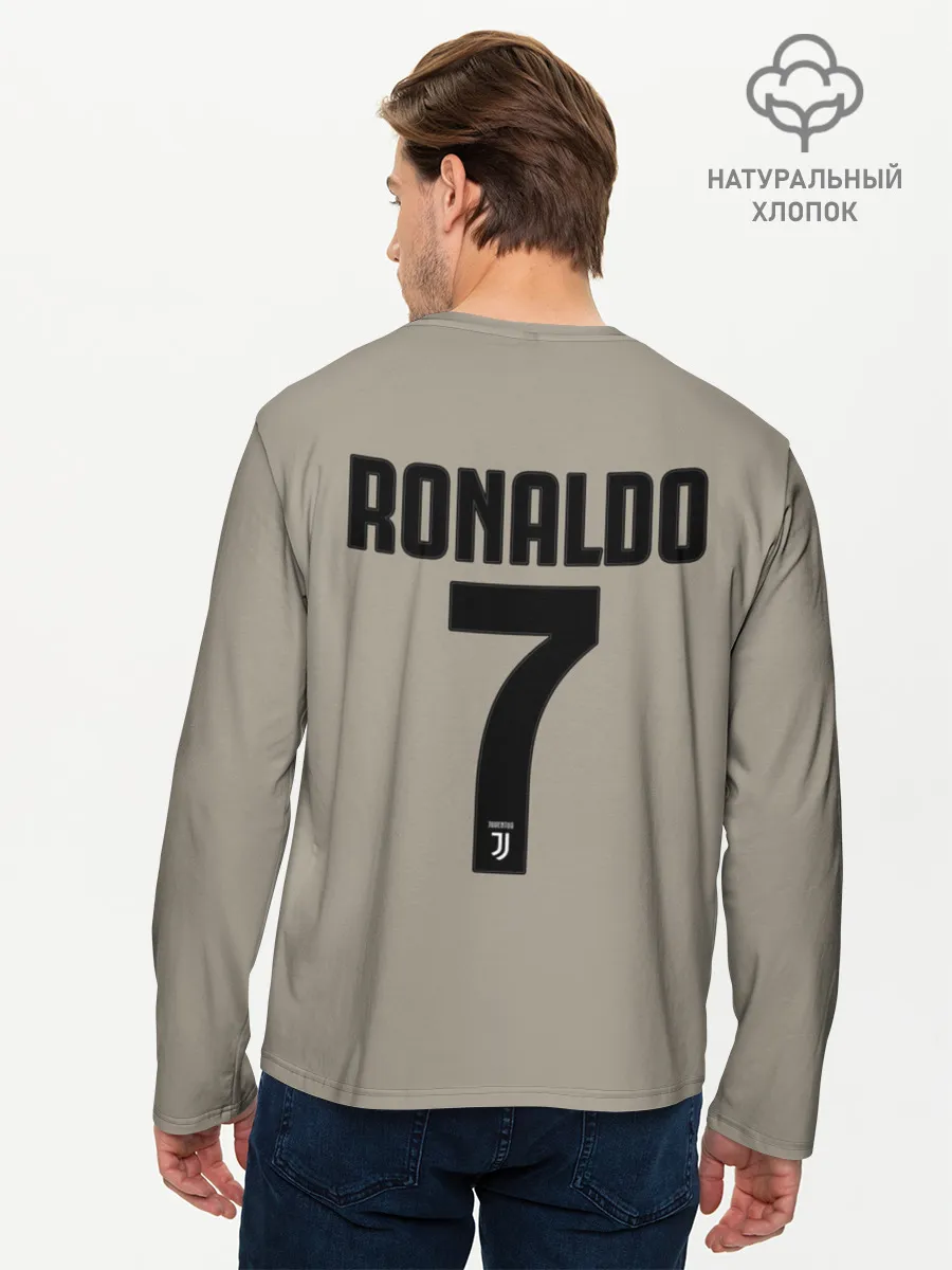 Мужской лонгслив базовый / Гостевая форма Роналду Ювентус