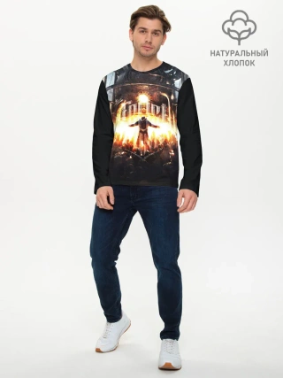 Мужской лонгслив базовый / Frostpunk - city