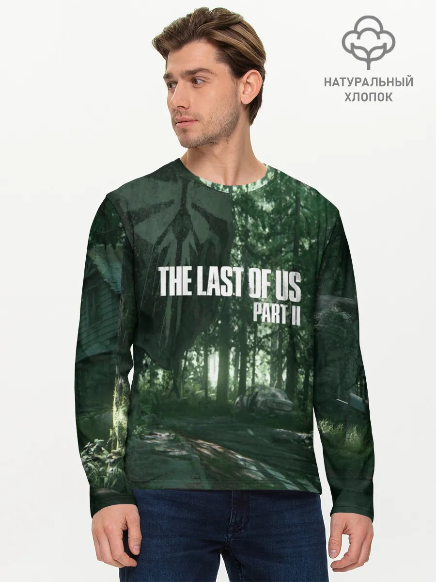 Мужской лонгслив базовый / The Last Of Us Part II Лес