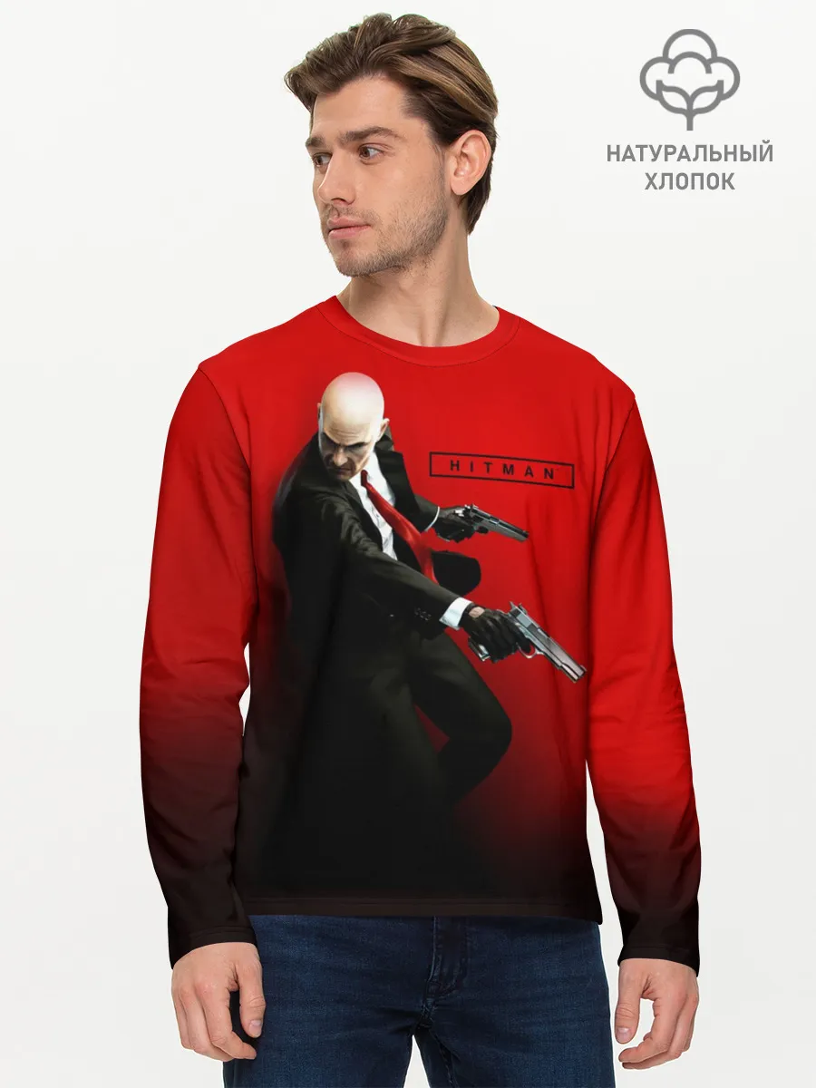 Мужской лонгслив базовый / Hitman_3