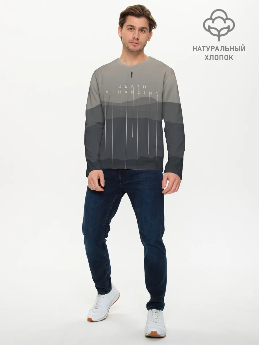 Мужской лонгслив базовый / DEATH STRANDING | DS