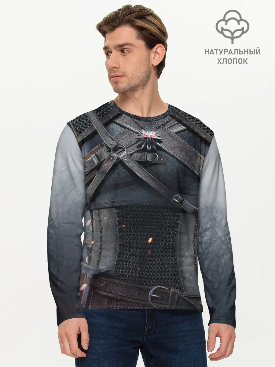 Мужской лонгслив базовый / Геральт | снаряжение