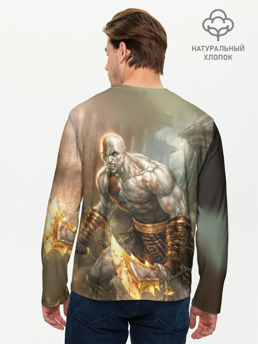 Мужской лонгслив базовый / God of War