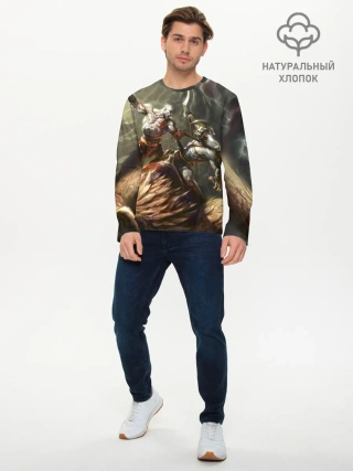 Мужской лонгслив базовый / Бог войны