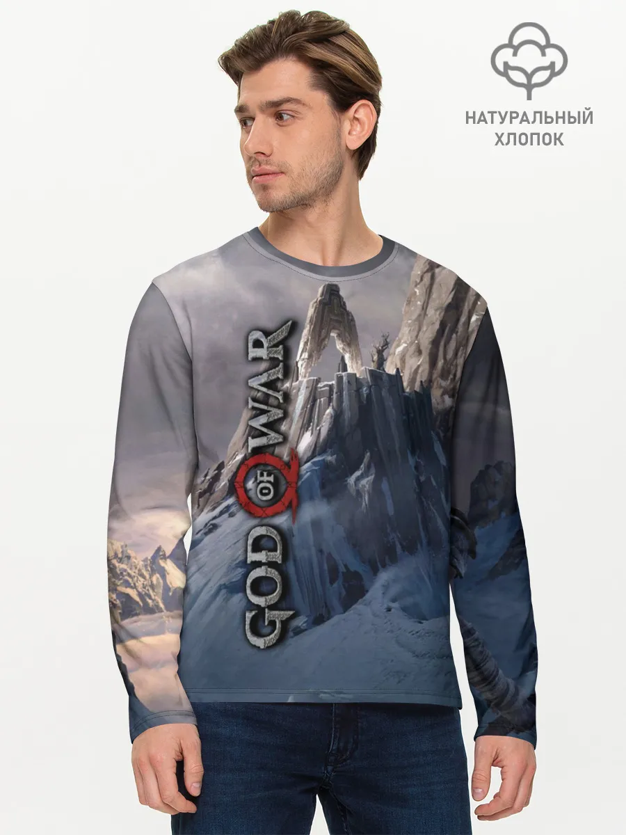 Мужской лонгслив базовый / God of War