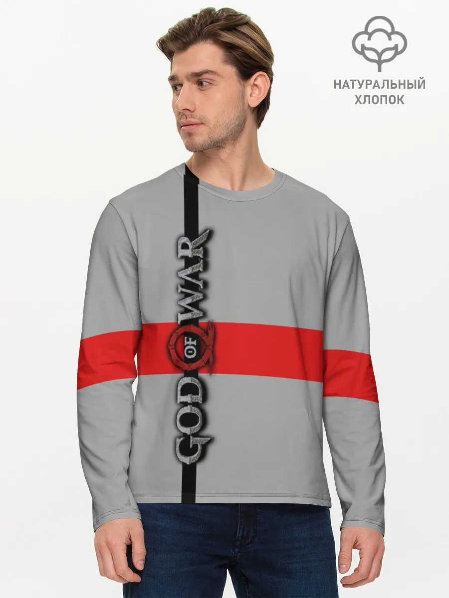 Мужской лонгслив базовый / God of War