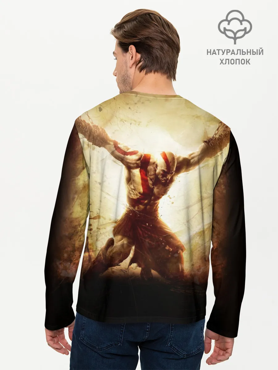 Мужской лонгслив базовый / God of War