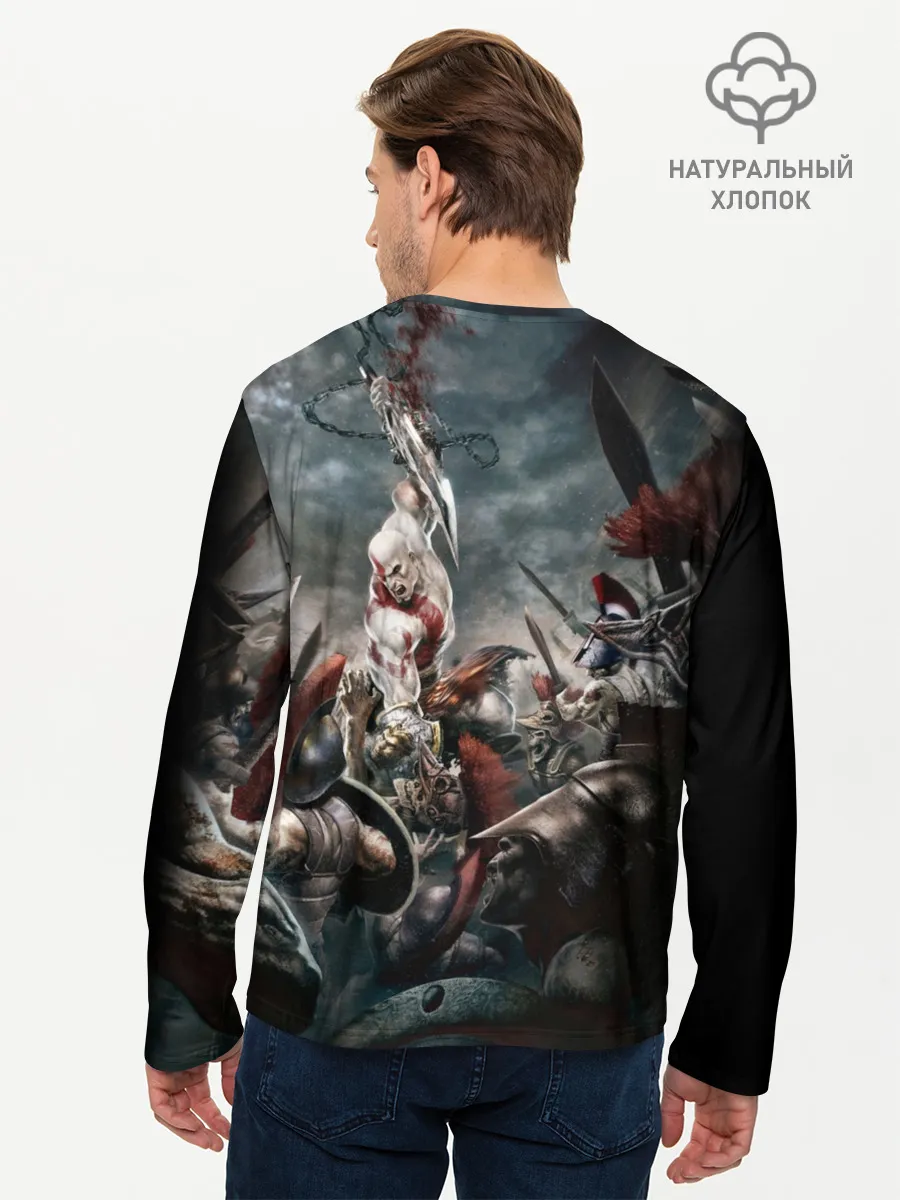 Мужской лонгслив базовый / God of War