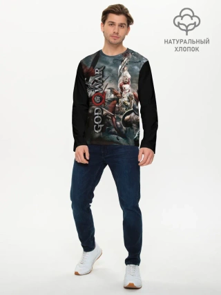 Мужской лонгслив базовый / God of War