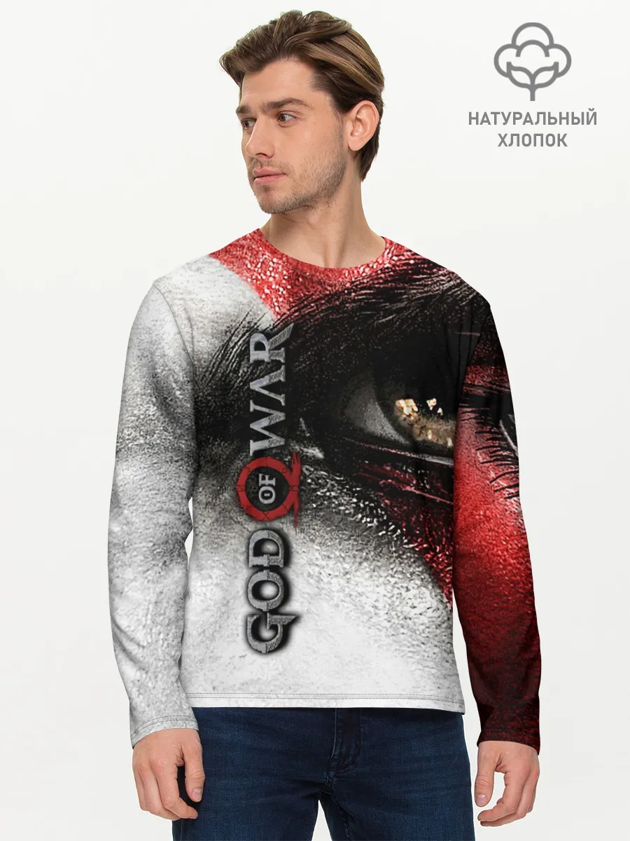 Мужской лонгслив базовый / God of War