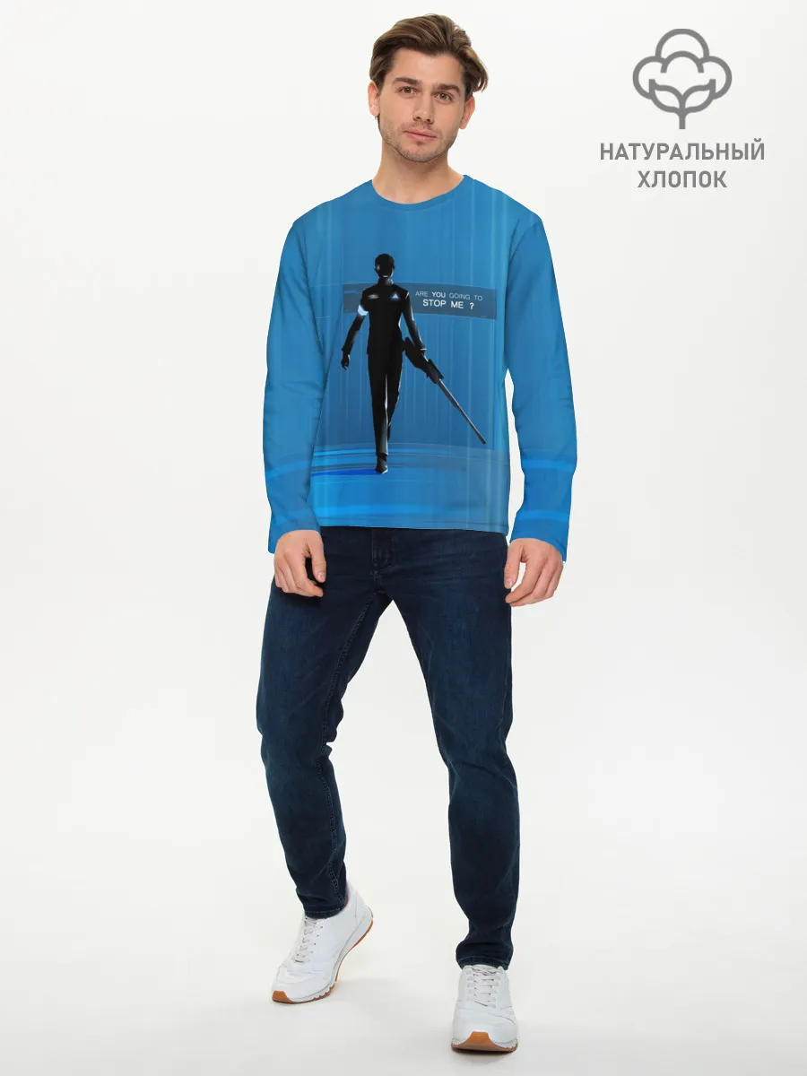 Мужской лонгслив базовый / Detroit: Become Human