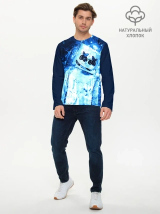 Мужской лонгслив базовый / Marshmello