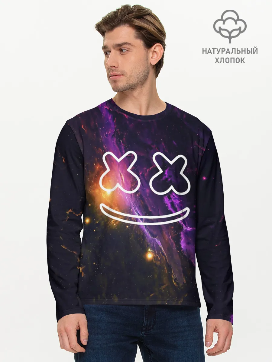 Мужской лонгслив базовый / MARSHMELLO