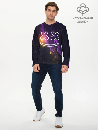 Мужской лонгслив базовый / MARSHMELLO