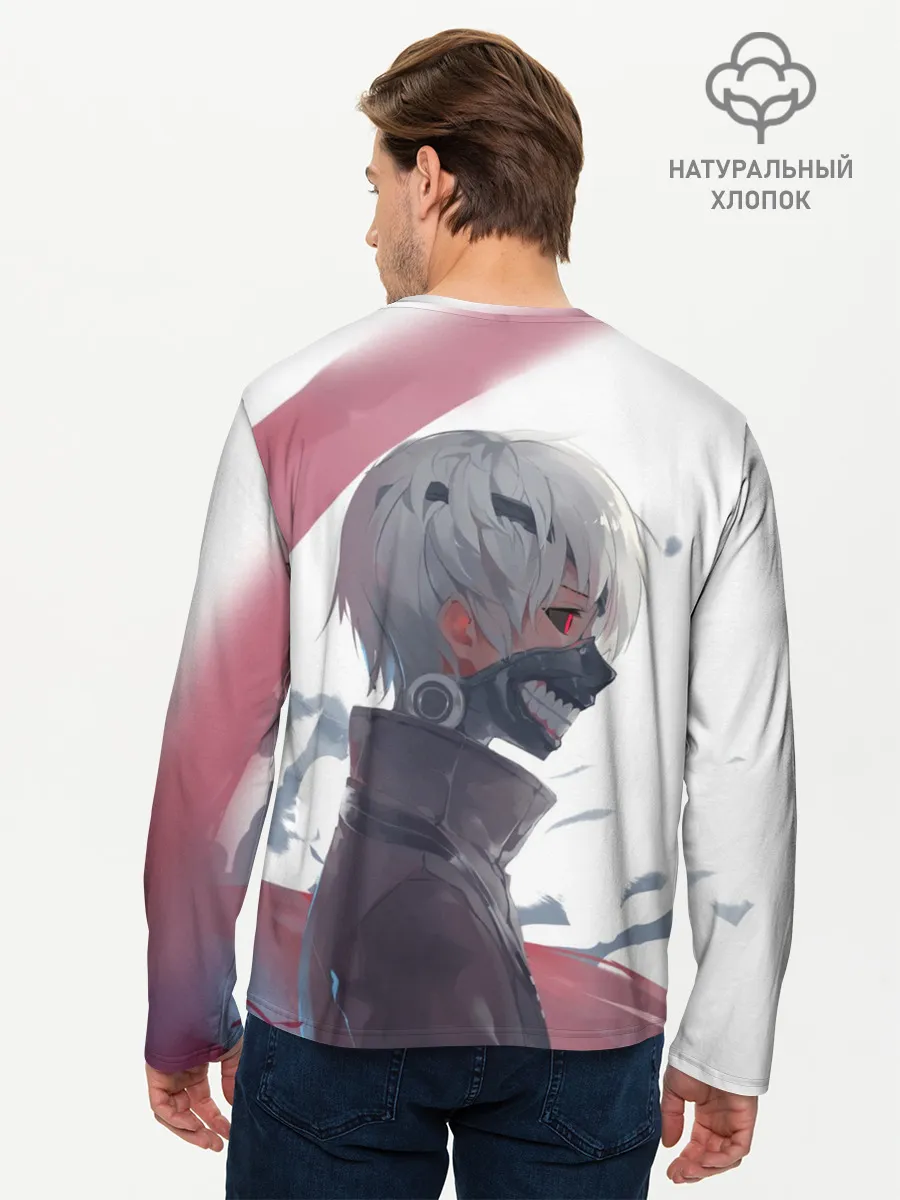 Мужской лонгслив базовый / Токийский гуль