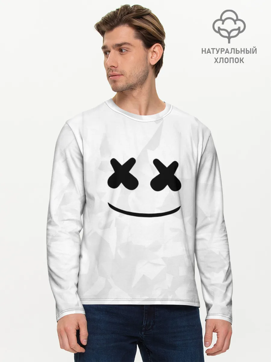 Мужской лонгслив базовый / MARSHMELLO